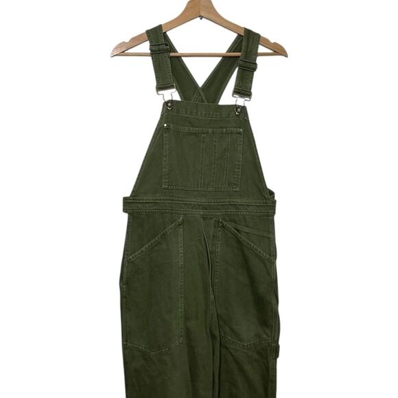 Alex Mill Claire Saffitz Utility Overalls Women’s Small Green Cotton Workwear - Picture 3 of 12